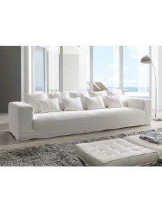 Sofá desefundable 100% algodón Marta, fondo 145 cm 2